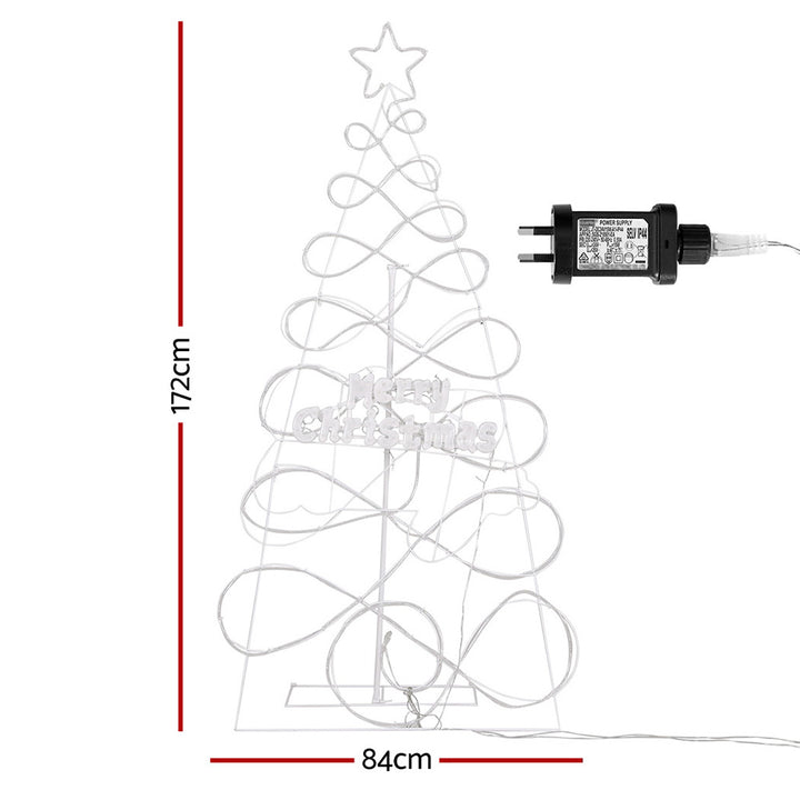 1.7m Christmas Tree RGB LED Motif Lights with Remote