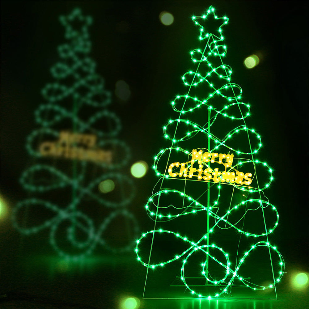 1.7m Christmas Tree RGB LED Motif Lights with Remote - Homecoze