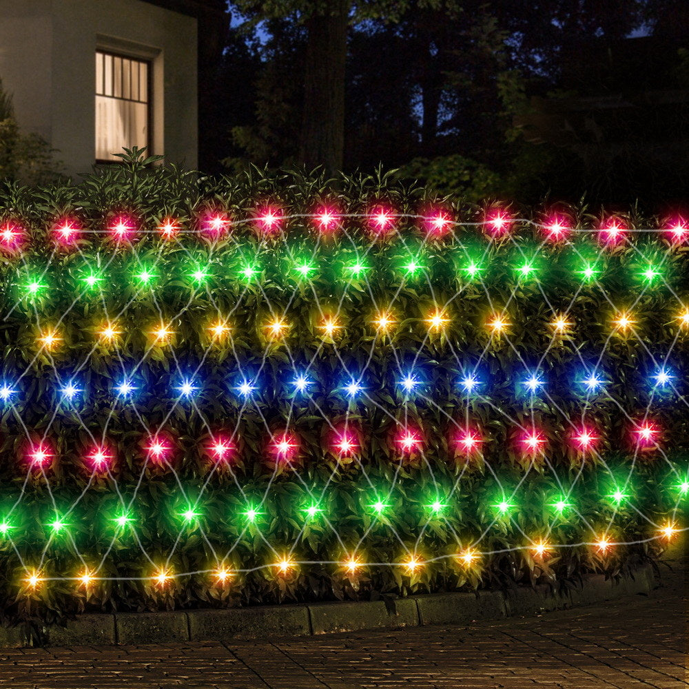 5m x 3m Net Christmas Lights 600 LED - Multicolour