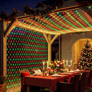6m x 4m Net Christmas Lights 1000 LED - Red & Green