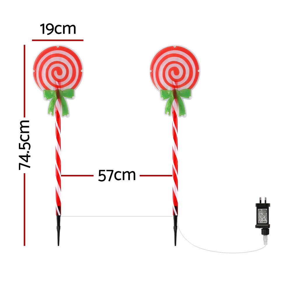4 PC Christmas Path Lights with Power Cable - Homecoze