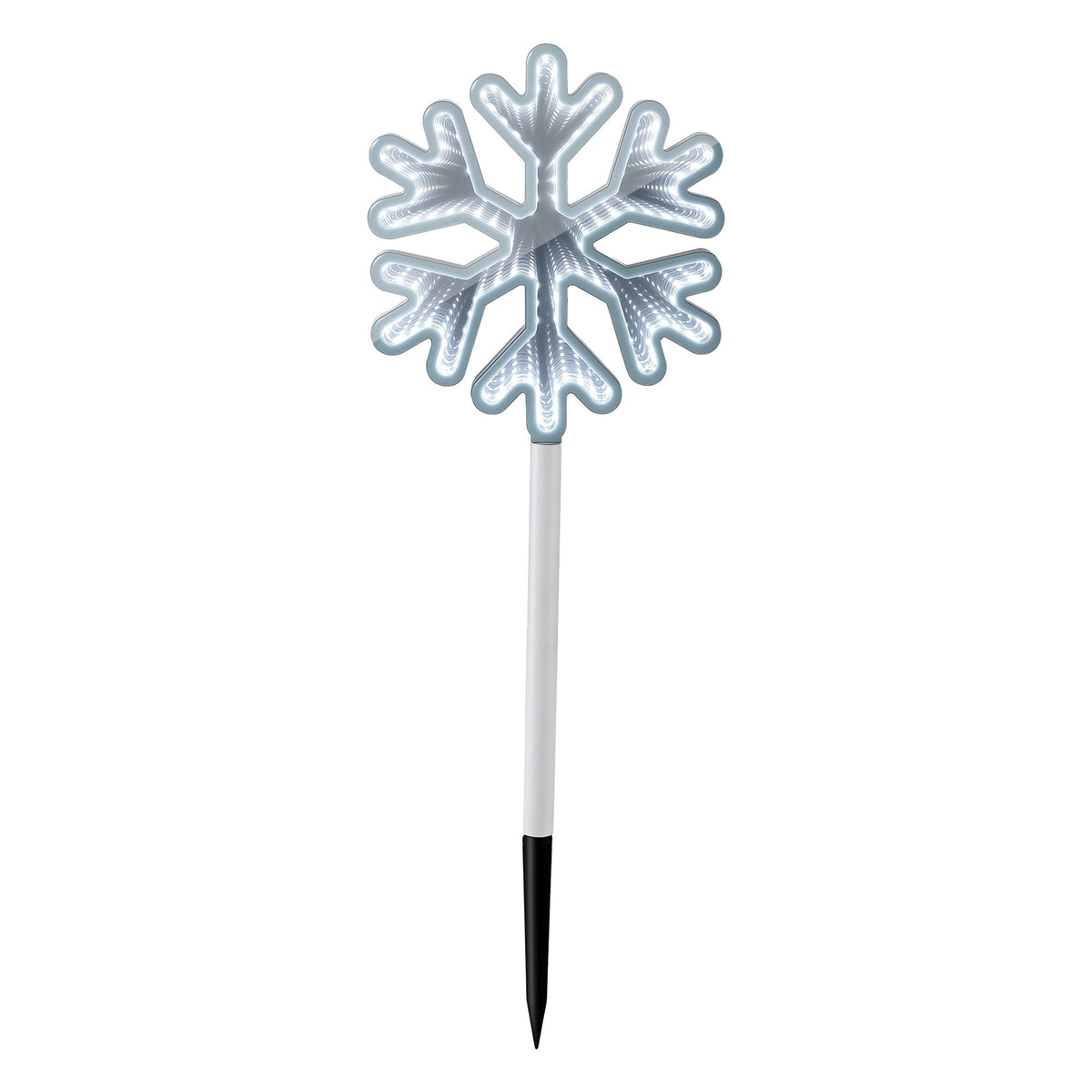 4PC LED Snowflake Christmas Path Lights - White