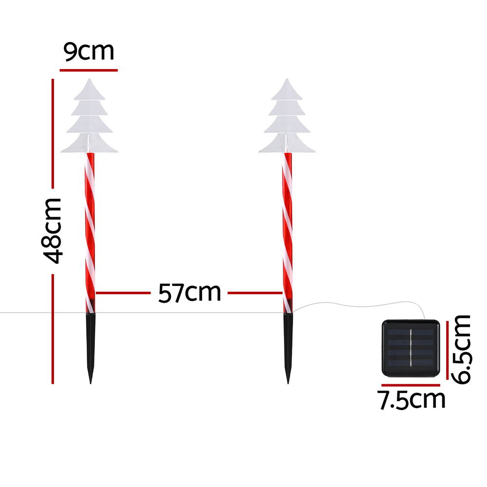 5 PC Christmas Tree Path Lights Solar Powered - Homecoze