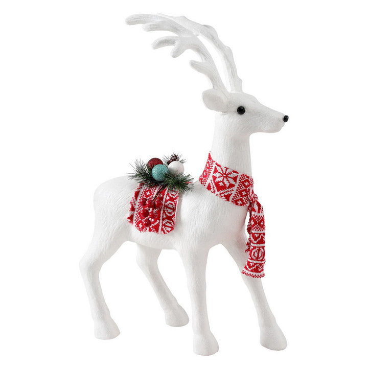 60cm Reindeer Christmas Ornament - White