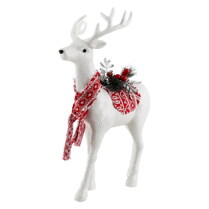 45cm Reindeer Christmas Ornament - White