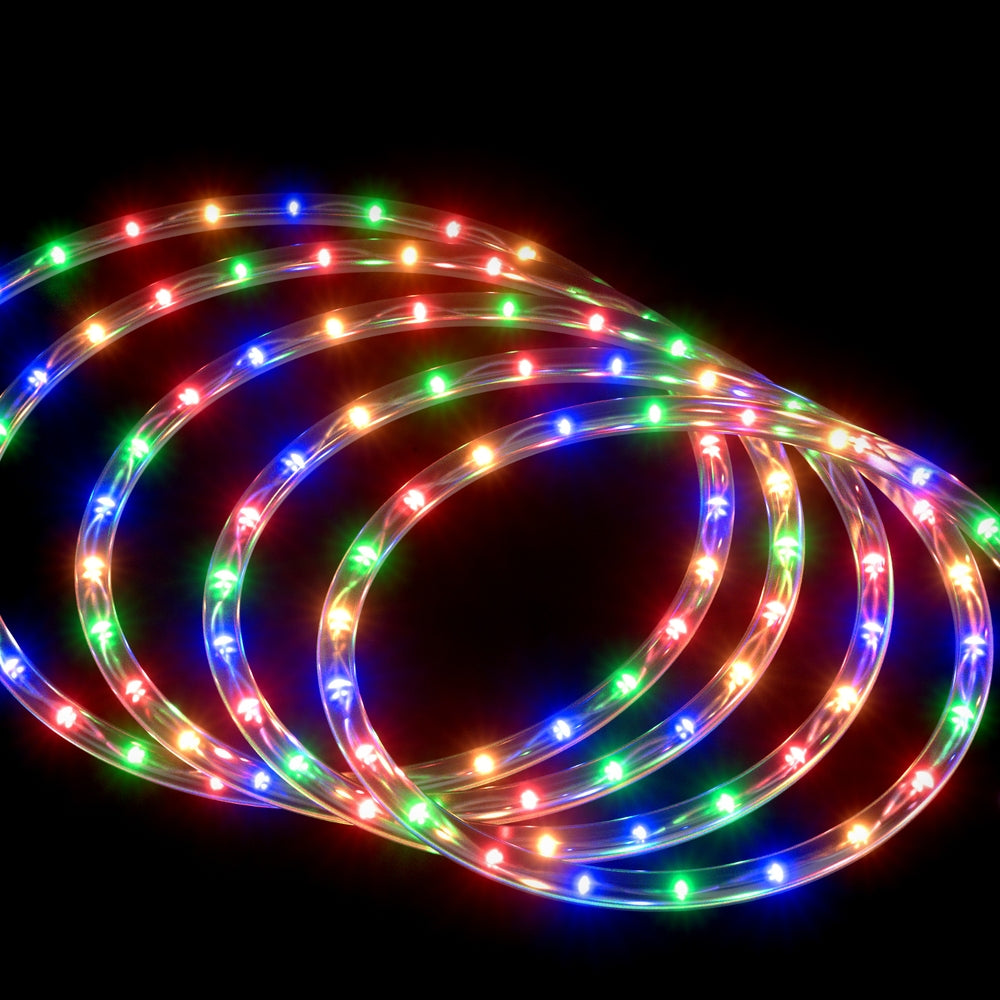 20m Christmas Rope Tube Lights 600 LED - Multicolour - Homecoze