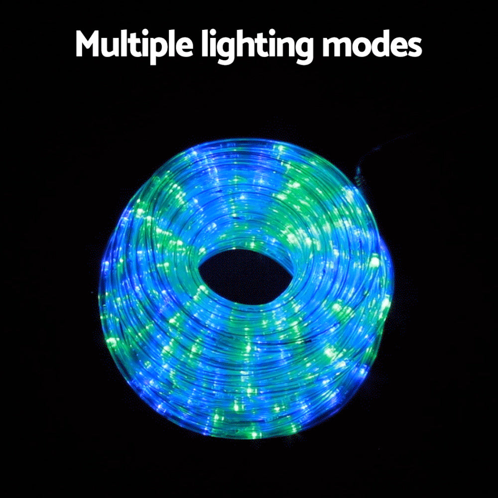 20m Christmas Rope Tube Lights 600 LED - Multicolour - Homecoze