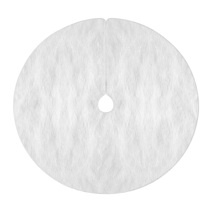 Jingle Jollys Christmas Tree Skirt 120cm Plush Xmas Fluffy Ornaments Decor White - Homecoze