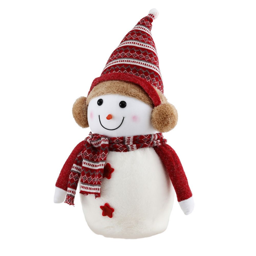 45cm Plush Christmas Snowman Decoration