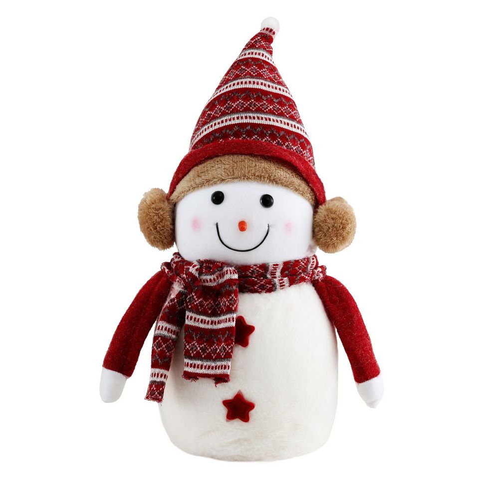 45cm Plush Christmas Snowman Decoration
