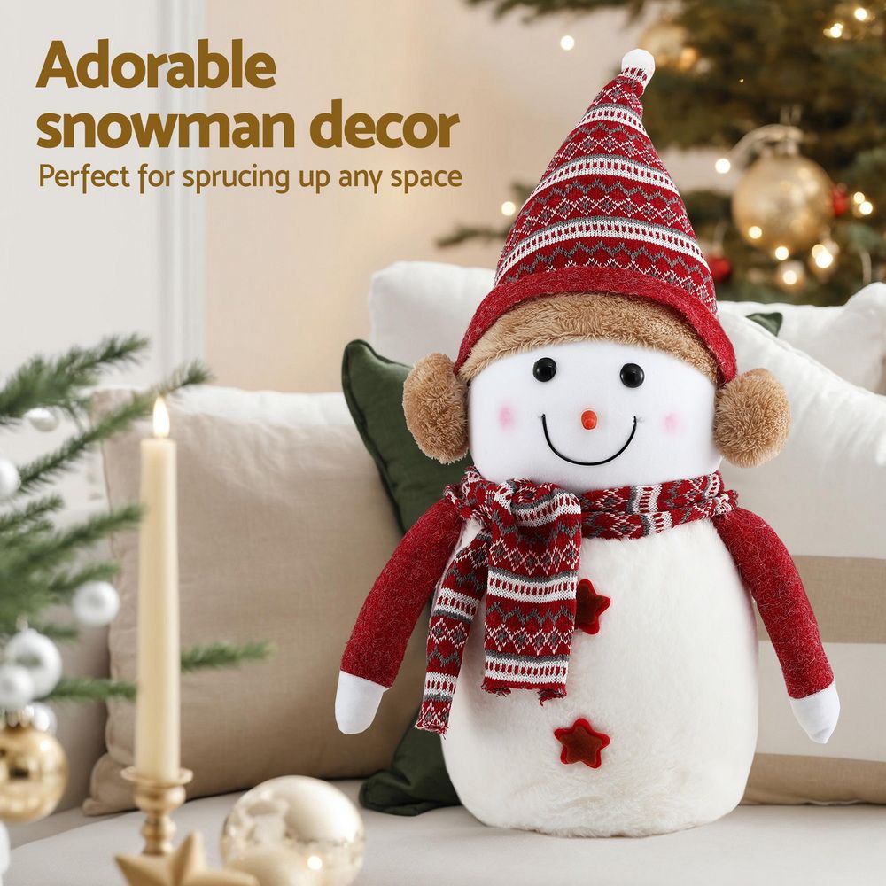 45cm Plush Christmas Snowman Decoration