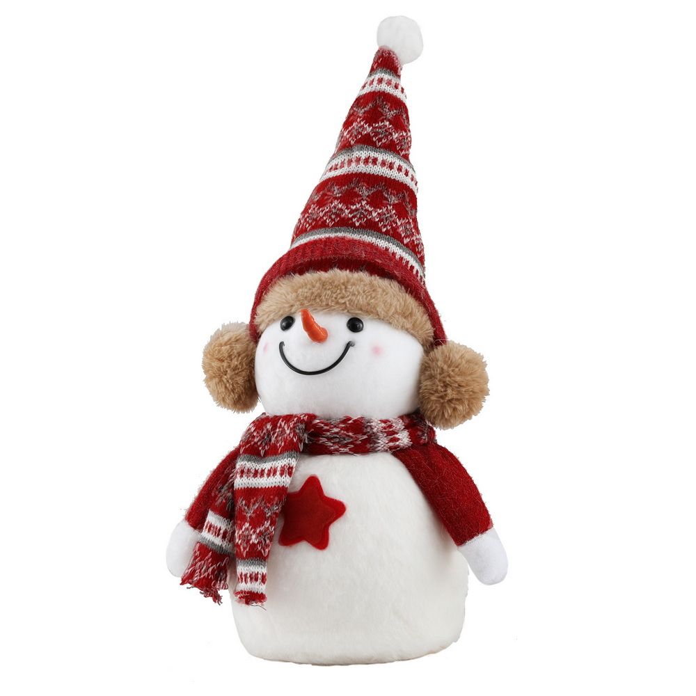 35cm Plush Christmas Snowman Decoration