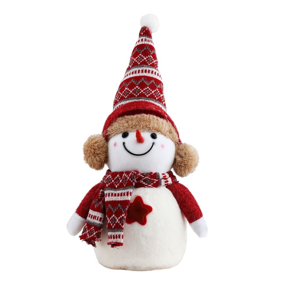 35cm Plush Christmas Snowman Decoration