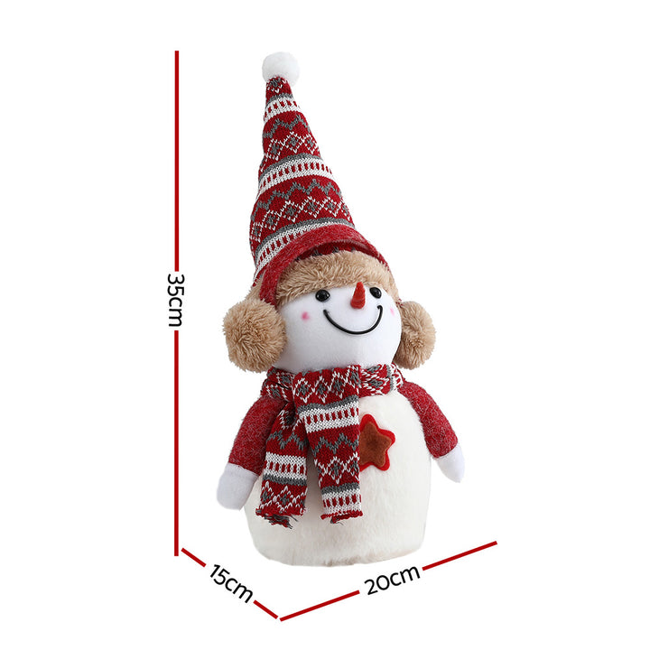 Jingle Jollys Christmas Snowman Handicraft Ornaments Party Decorations 35cm - Homecoze