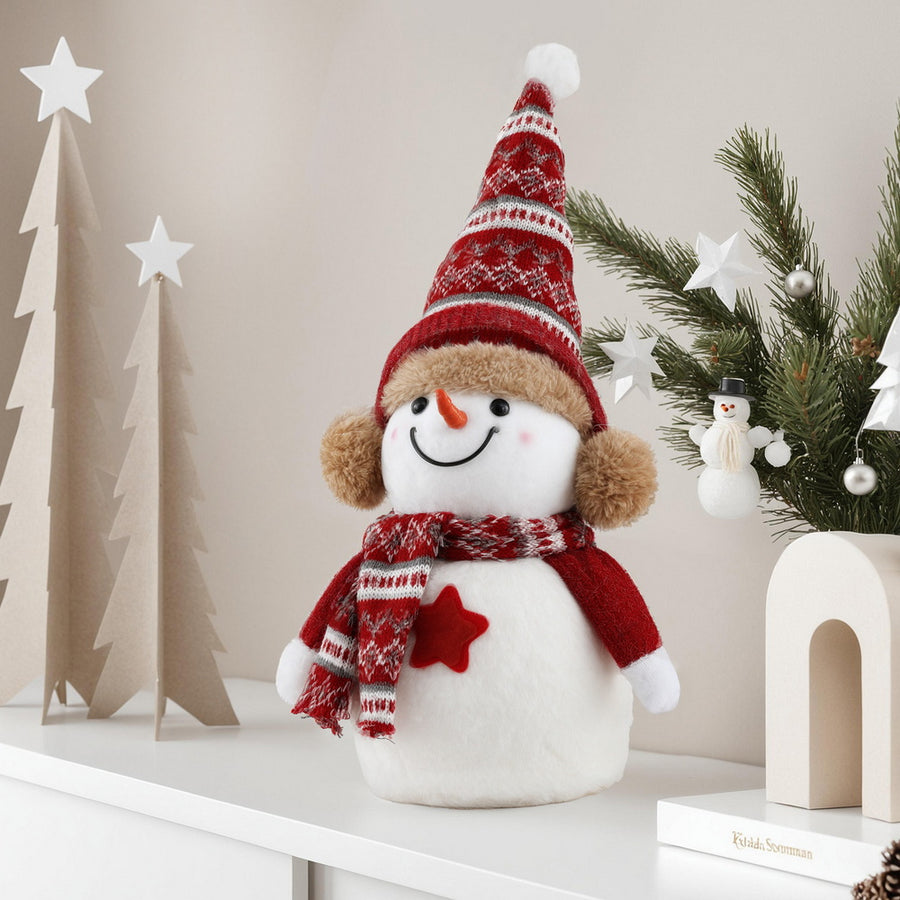 Jingle Jollys Christmas Snowman Handicraft Ornaments Party Decorations 35cm - Homecoze