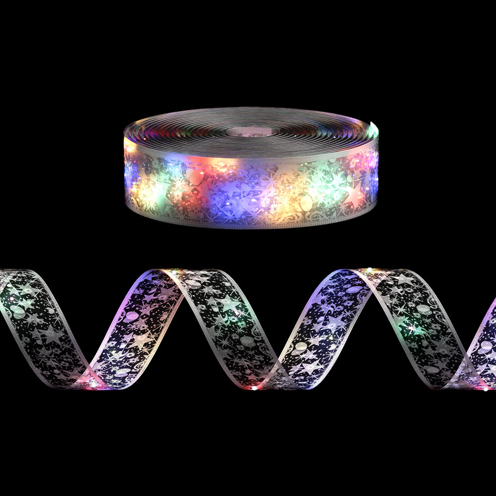 20m Christmas Ribbon Lights 200 LED - Multicolour - Homecoze