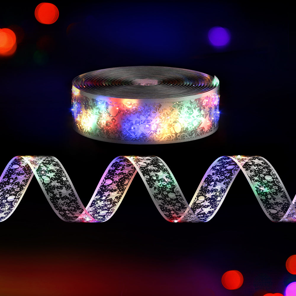 20m Christmas Ribbon Lights 200 LED - Multicolour - Homecoze