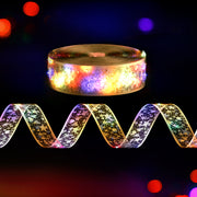 Jingle Jollys 20M Christmas Lights Fairy Ribbon Light 200 LED Xmas Decor Golden - Homecoze