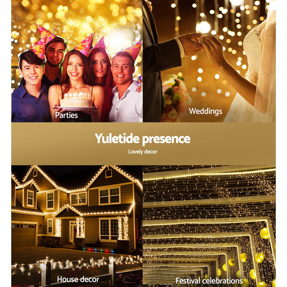 100m LED String Christmas Lights 500 LED - Warm White