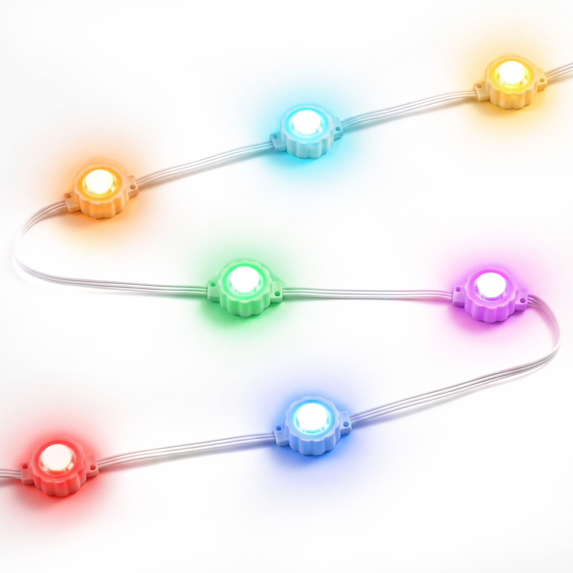 30m Eaves Christmas Lights 72 RGB LED - Multicolour