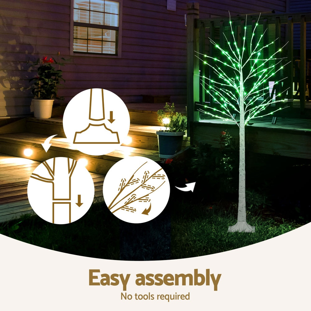 5.5FT (1.7m) LED Christmas Tree - Multicolour - Homecoze