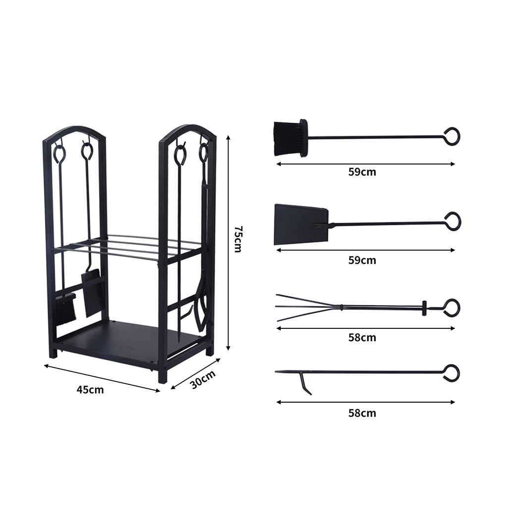 Traderight Firewood Rack 4 Fireplace-1831592721580691458