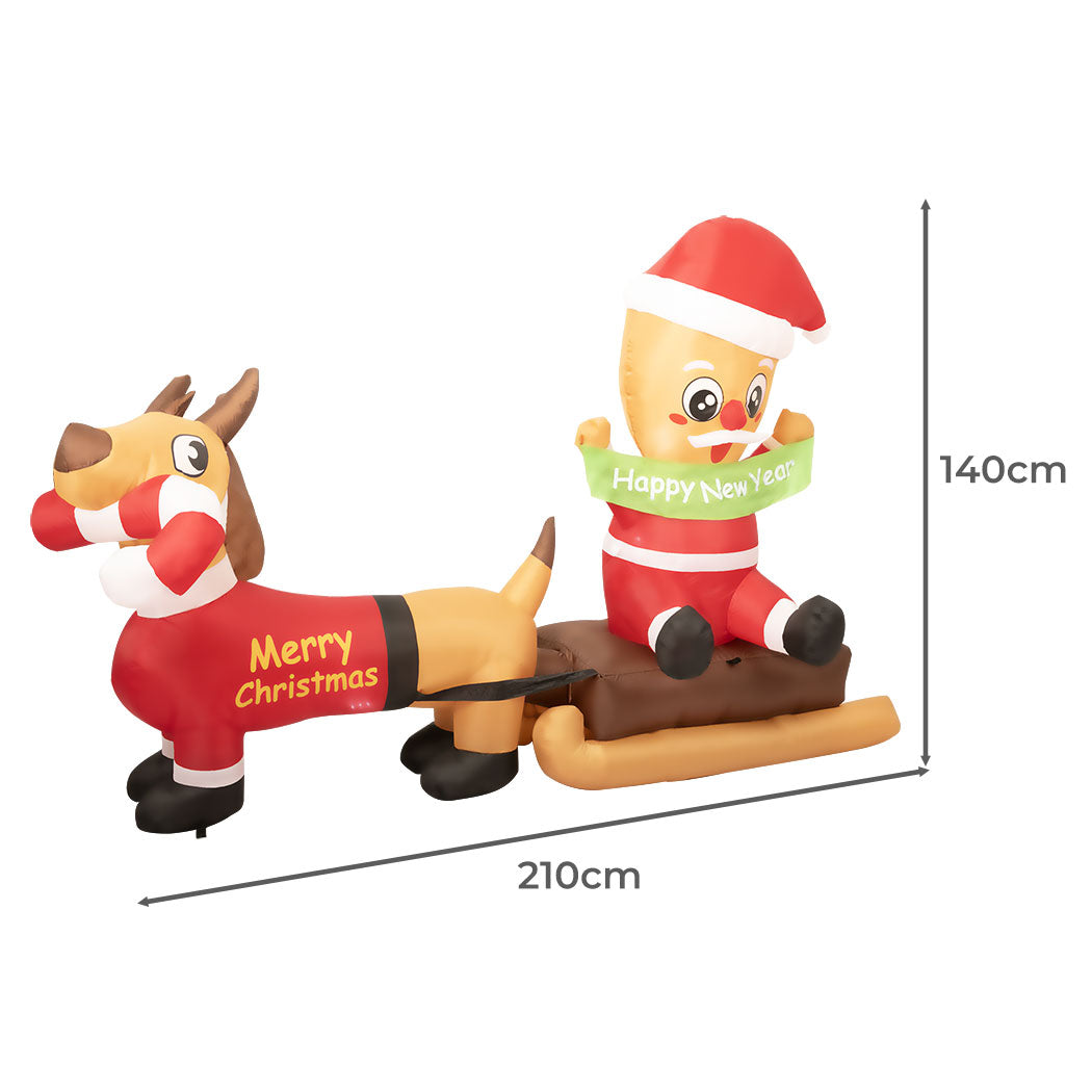 Santaco Christmas Inflatable 2.1M Xmas-1831592796398686210