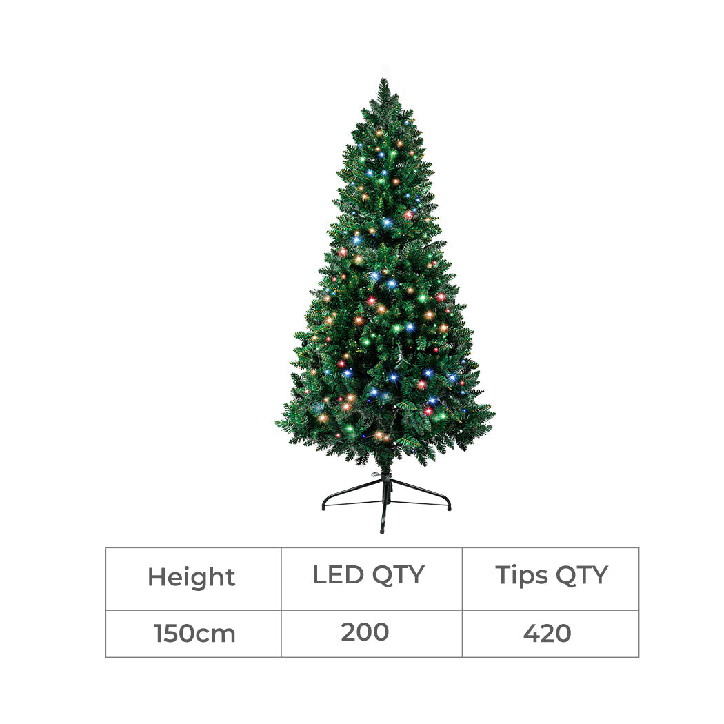 SANTACO Prelit Slim Pencil Christmas Tree 1.5M-1857300315129384962