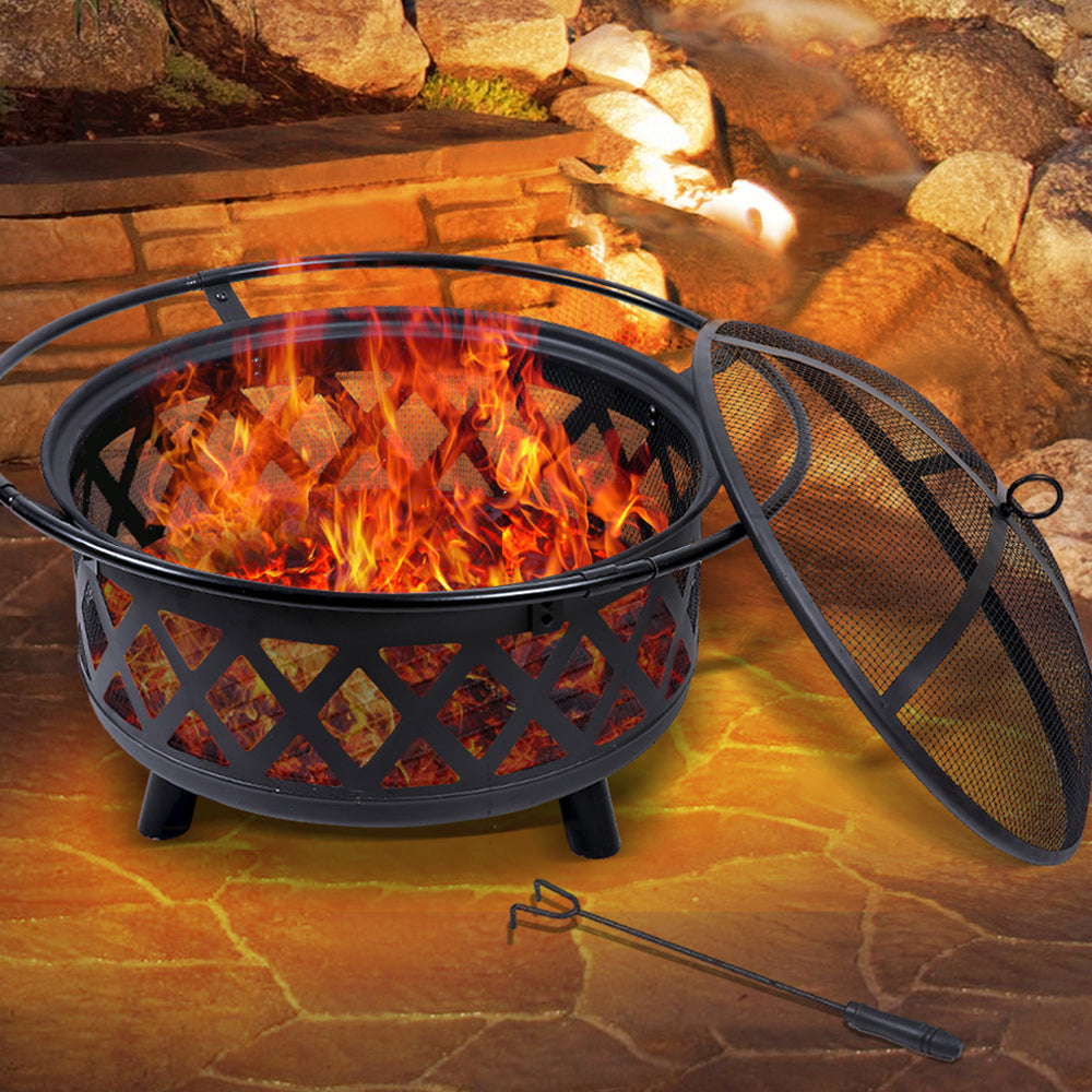 Outdoor Fire Pit Portable Camping Fireplace Patio Garden Heater Homecoze