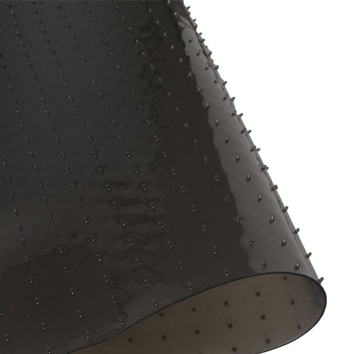 Chair Floor Protector Mat Keyshape 135cm x 114cm with Carpet Grippers - Black Homecoze
