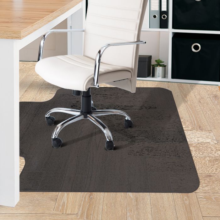 Chair Floor Protector Mat Keyshape 120cm x 90cm - Black Homecoze