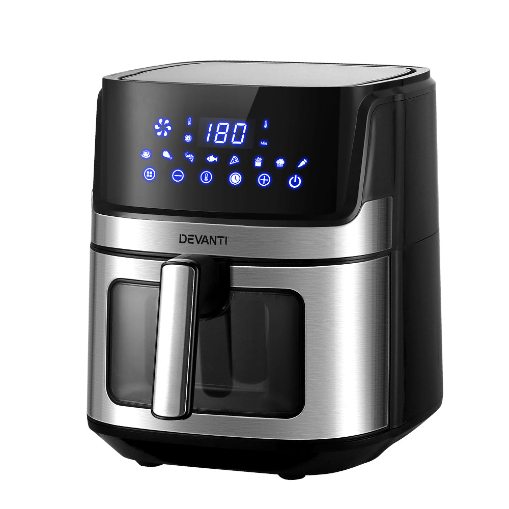 6.5L LCD Touch Panel Oil Free Air Fryer 1700W Homecoze