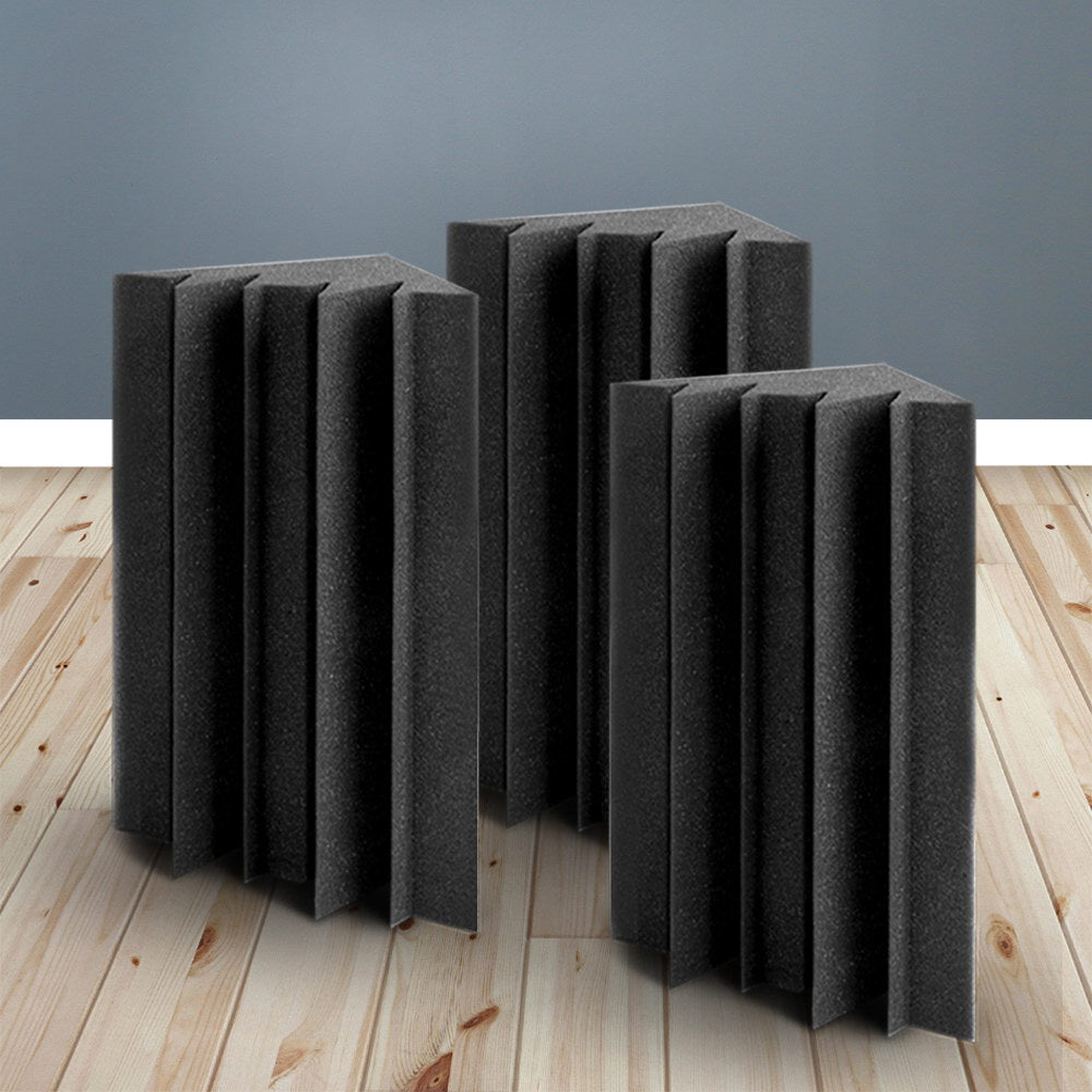 20pcs Corner Acoustic Foam Sound Absorption Studio Panels - 12 x 17 x 24cm Homecoze