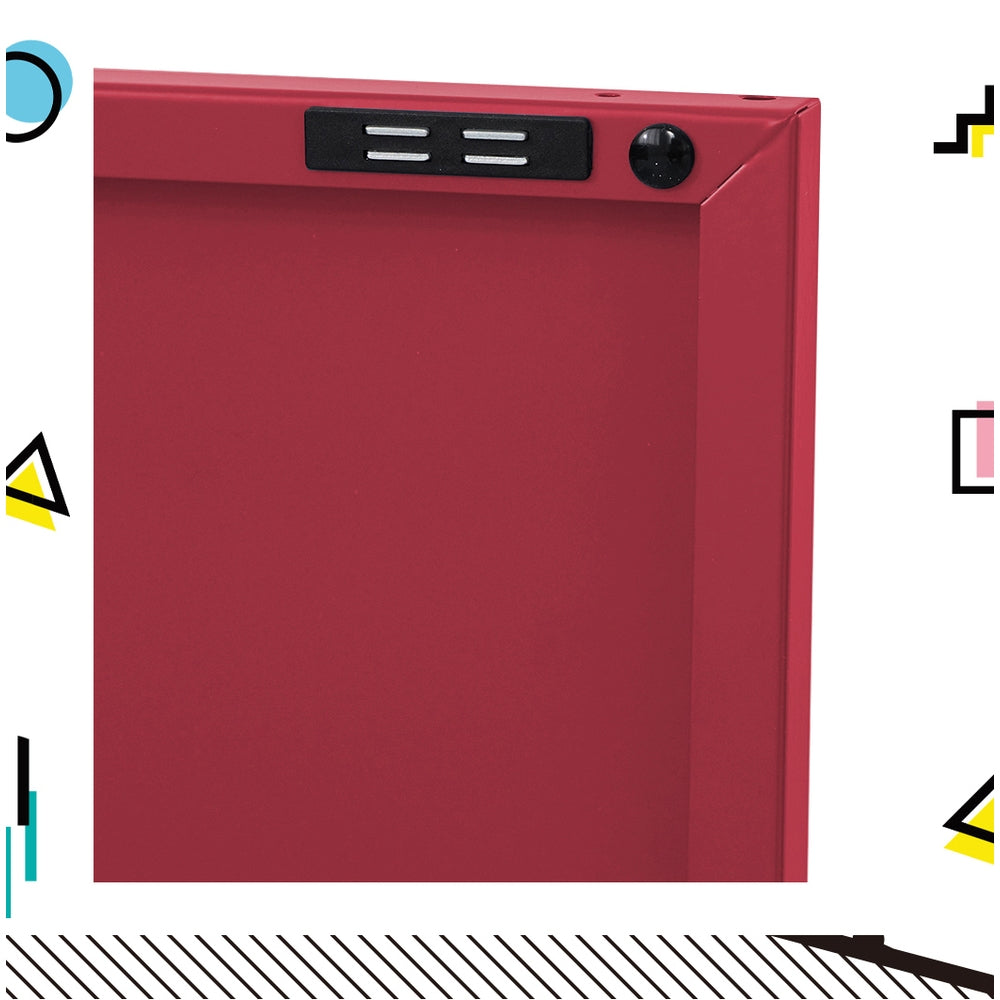 Industrial Series Lowset Double Locker Sideboard Buffet Cabinet - Pink Homecoze