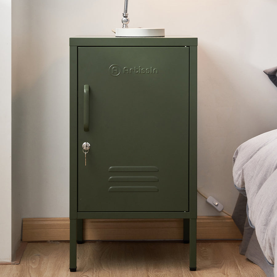 Industrial Series Single Locker Storage Cabinet - Green Homecoze
