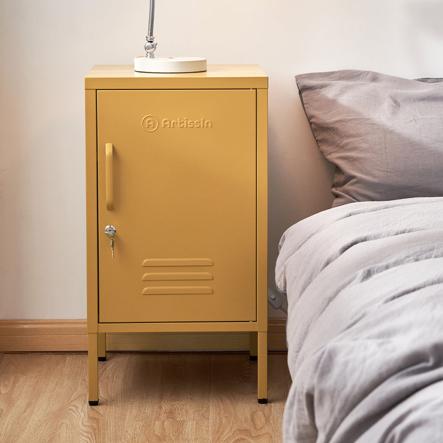 Industrial Series Single Locker Storage Cabinet - Yellow Homecoze
