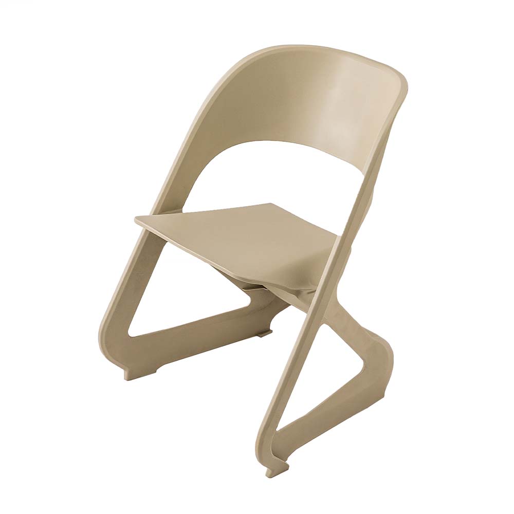 Nordic Artistic Style Stackable Chairs Set of 4 - Beige - Homecoze