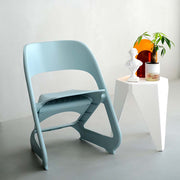 Nordic Artistic Style Stackable Chairs Set of 4 - Blue - Homecoze