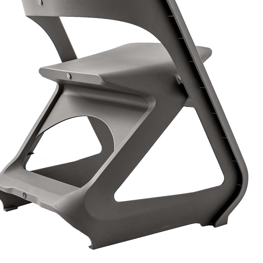 Nordic Artistic Style Stackable Chairs Set of 4 - Grey - Homecoze