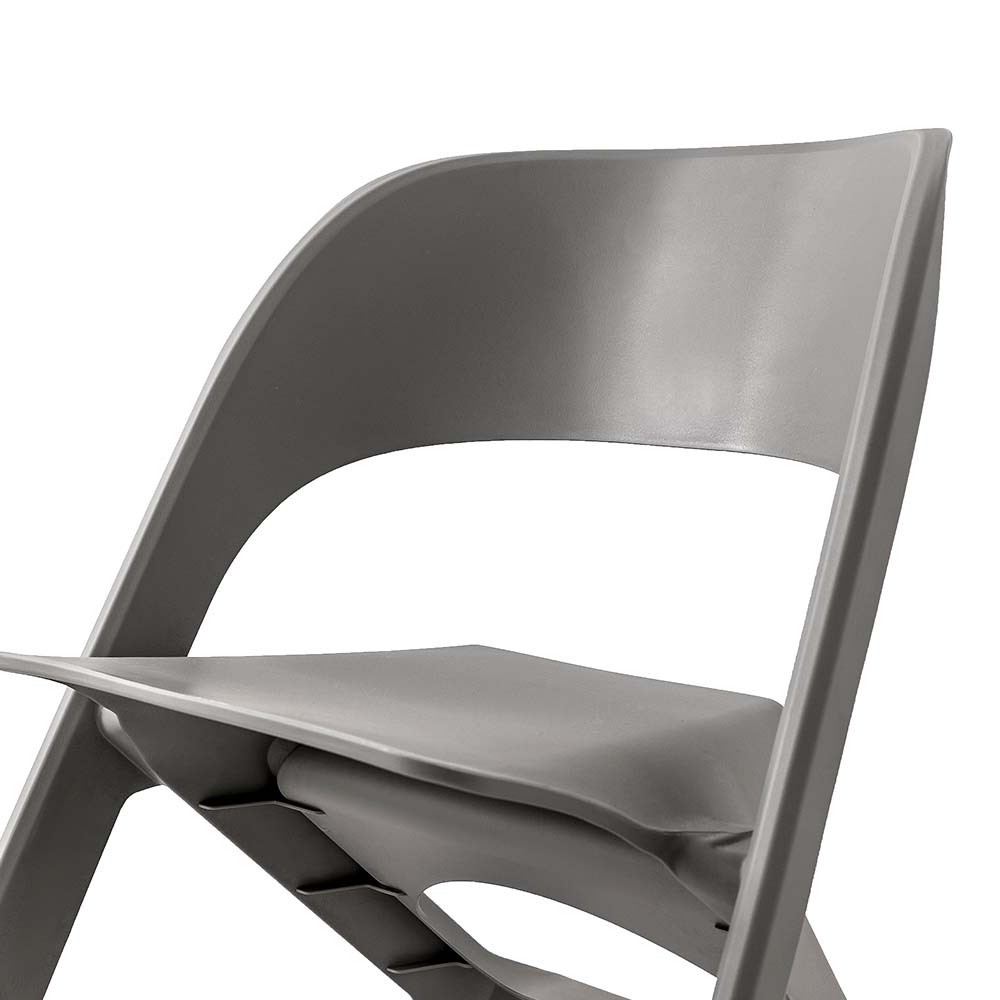 Nordic Artistic Style Stackable Chairs Set of 4 - Grey - Homecoze
