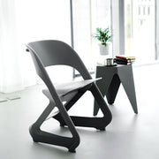 Nordic Artistic Style Stackable Chairs Set of 4 - Grey - Homecoze