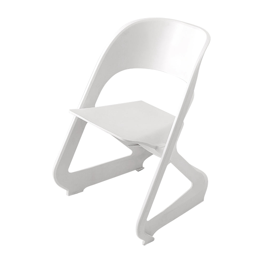 Nordic Artistic Style Stackable Chairs Set of 4 - White Homecoze