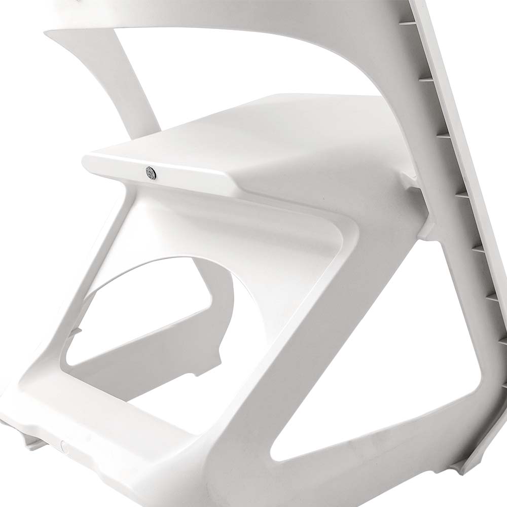 Nordic Artistic Style Stackable Chairs Set of 4 - White - Homecoze