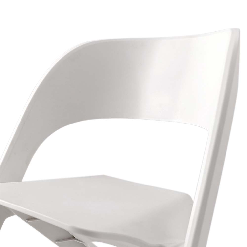 Nordic Artistic Style Stackable Chairs Set of 4 - White - Homecoze
