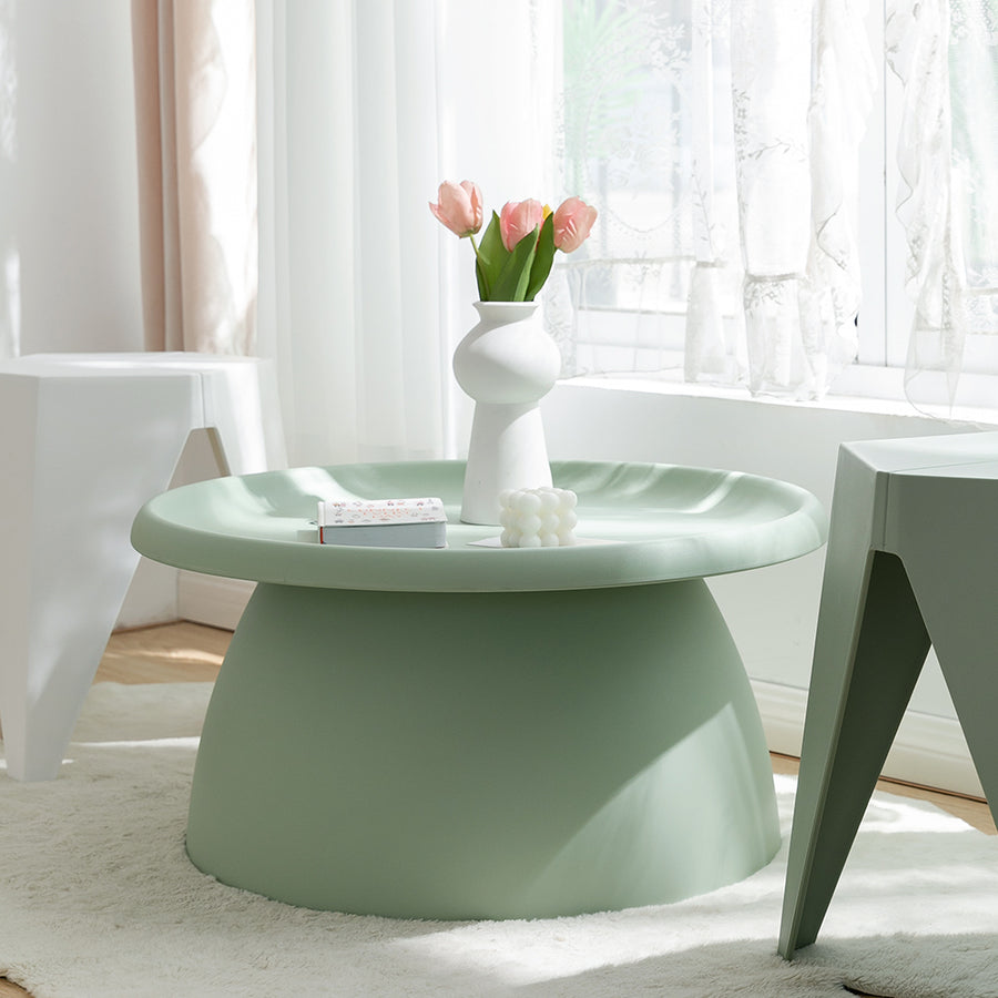 Coffee Table Mushroom 'Top-Hat' Nordic Style 70cm - Green Homecoze