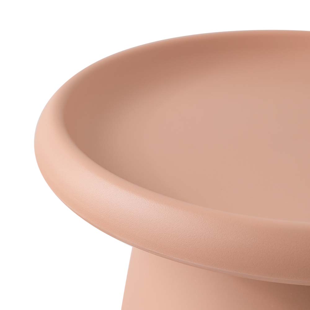 Side Table Mushroom 'Top-Hat' Nordic Style 52cm - Pink - Homecoze