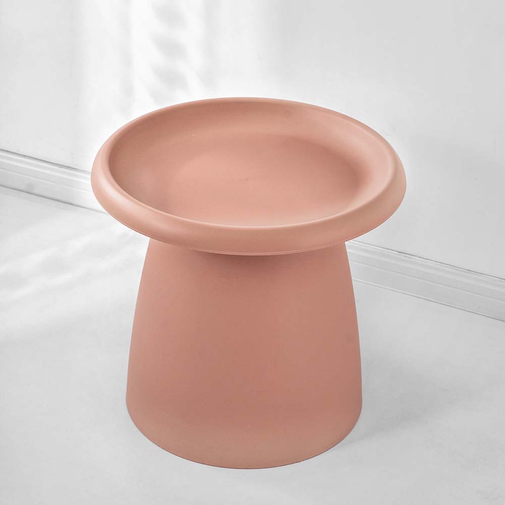 Side Table Mushroom 'Top-Hat' Nordic Style 52cm - Pink - Homecoze