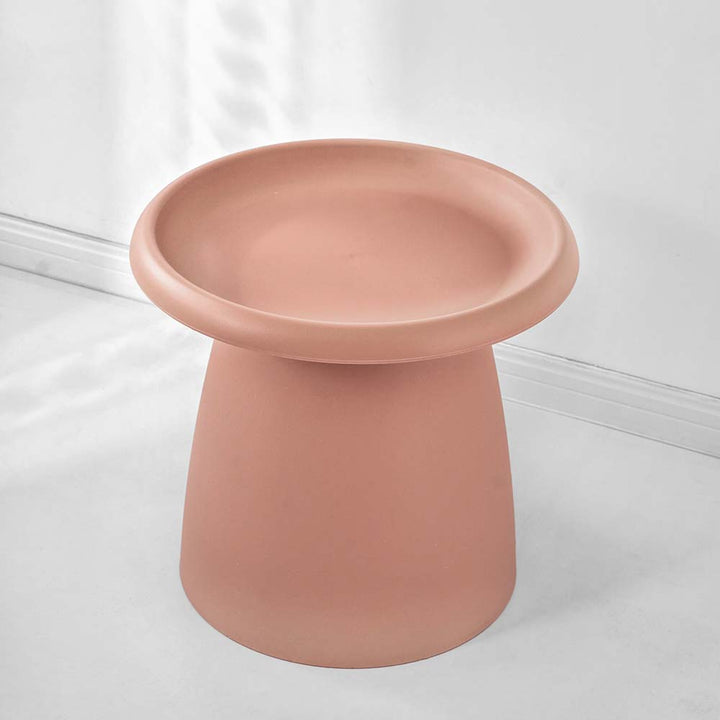 Side Table Mushroom 'Top-Hat' Nordic Style 50cm - Pink Homecoze