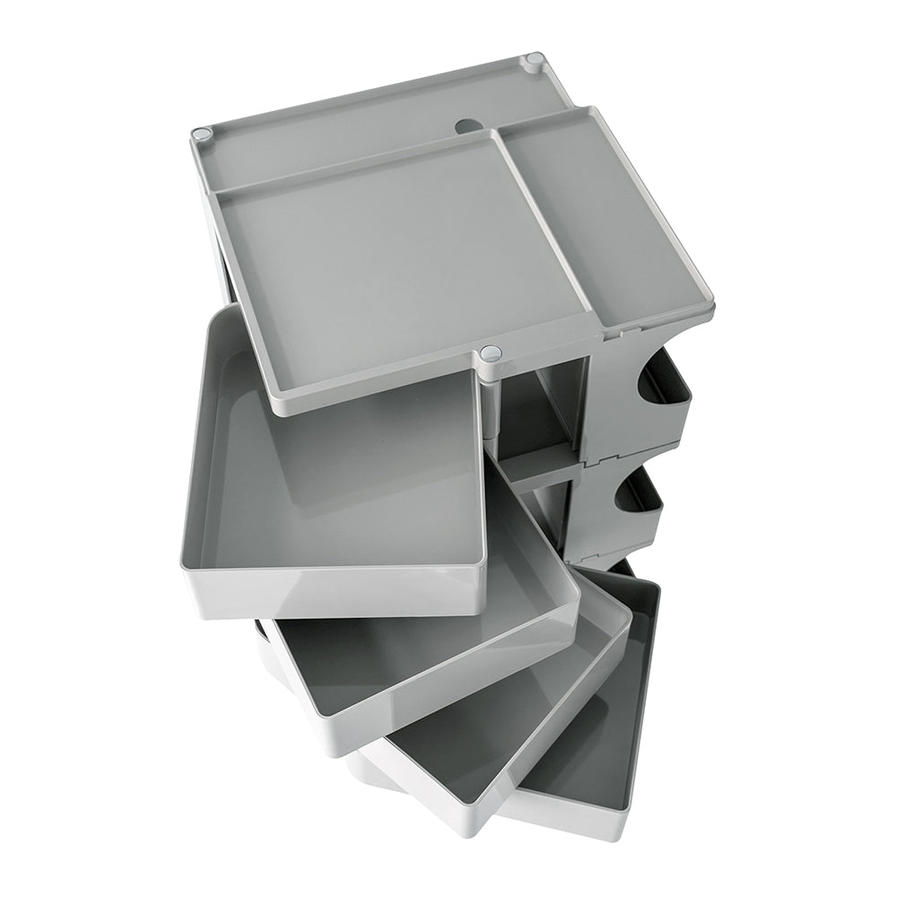 5-Tier Craft Trolley | Multipurpose Storage Cart - Grey - Homecoze