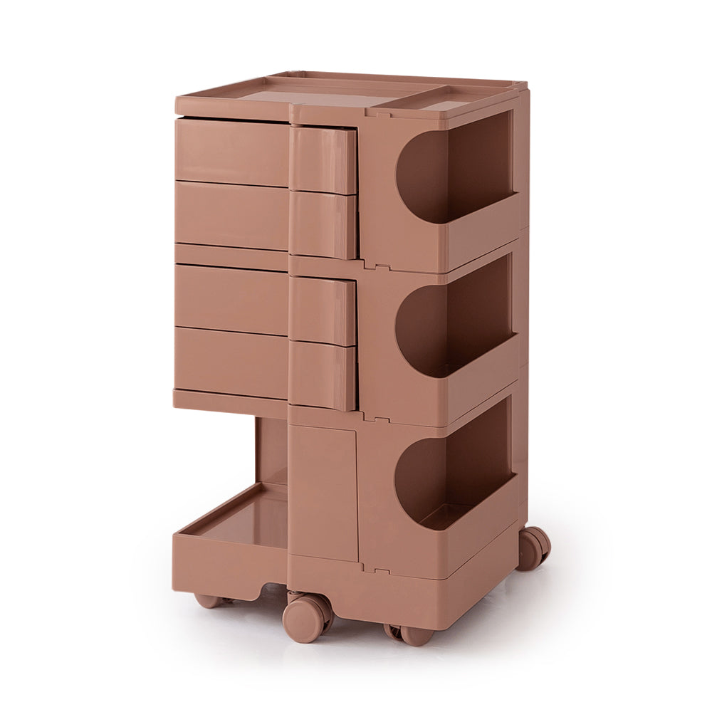 5-Tier Craft Trolley | Multipurpose Storage Cart - Pink - Homecoze
